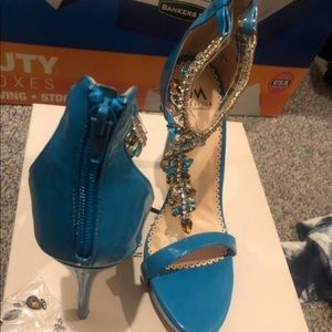 Blue Shedazzle heel
